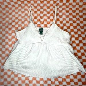 Baby doll cropped tank top